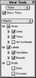 The Marks sub-mode of the ticks buddy